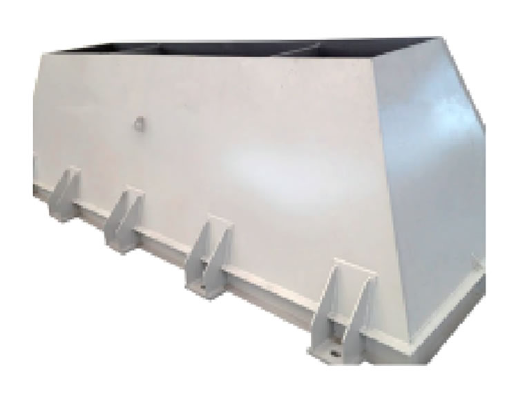 Tolva guía de filtro prensa