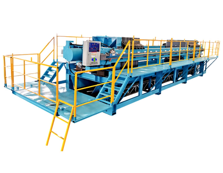 Prensa de filtro de cámara montada en vehículo